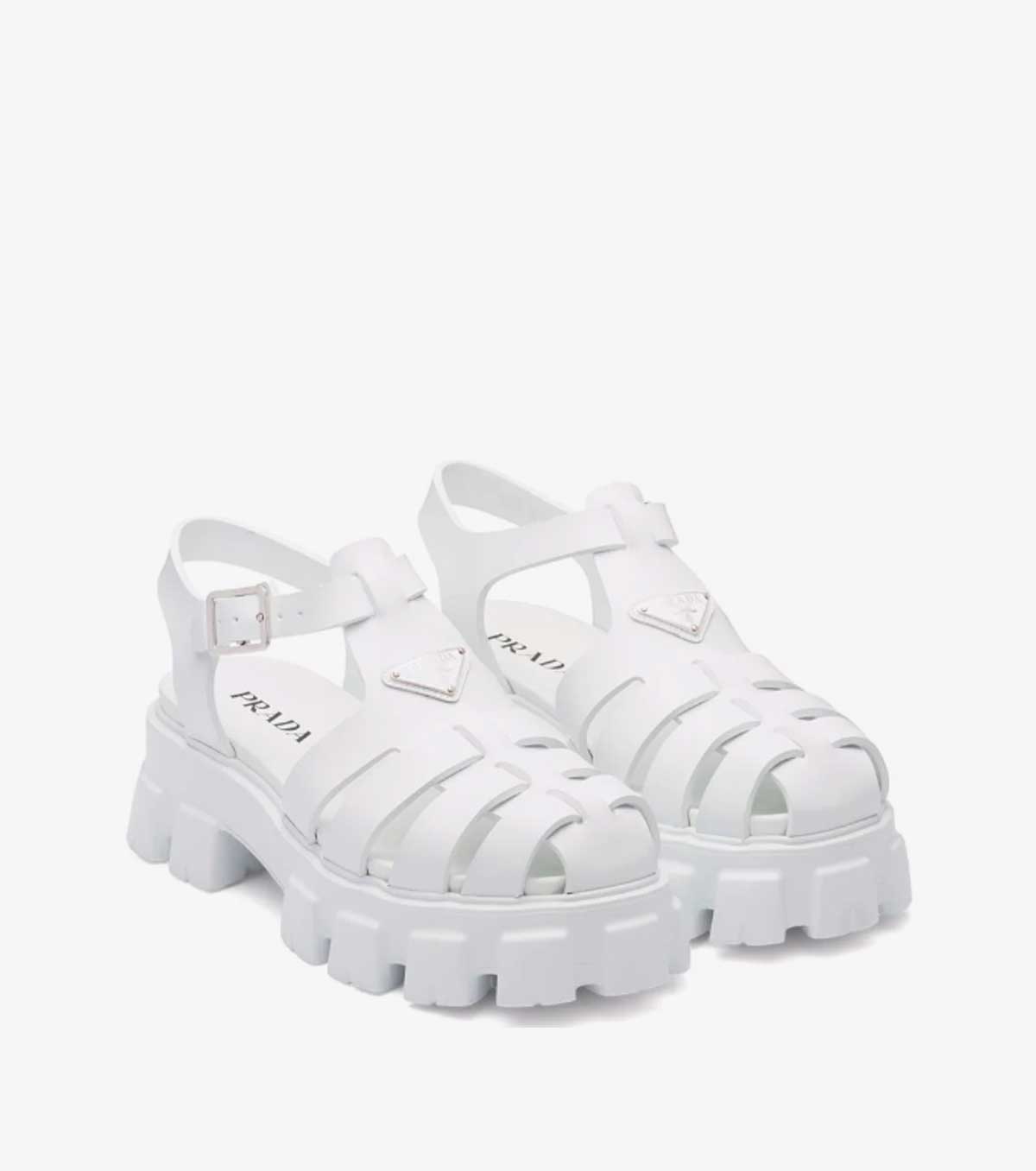 triangle-logo fisherman sandals