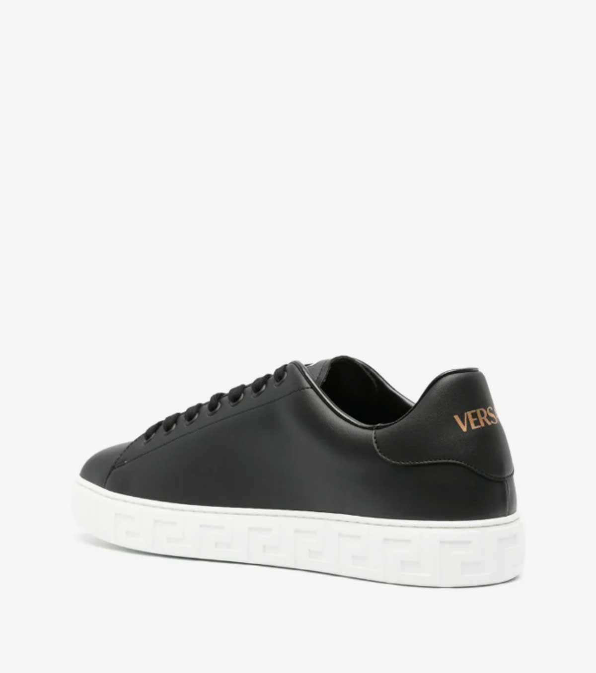 Greca faux-leather sneakers