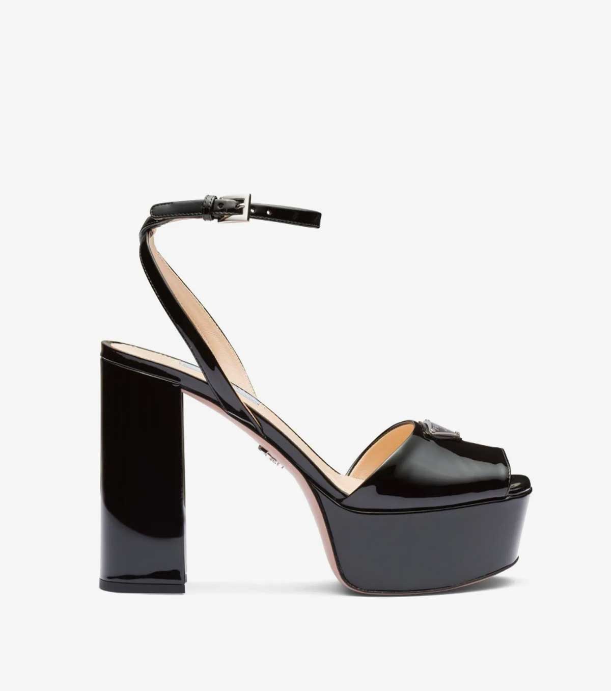 patent leather platform sandals