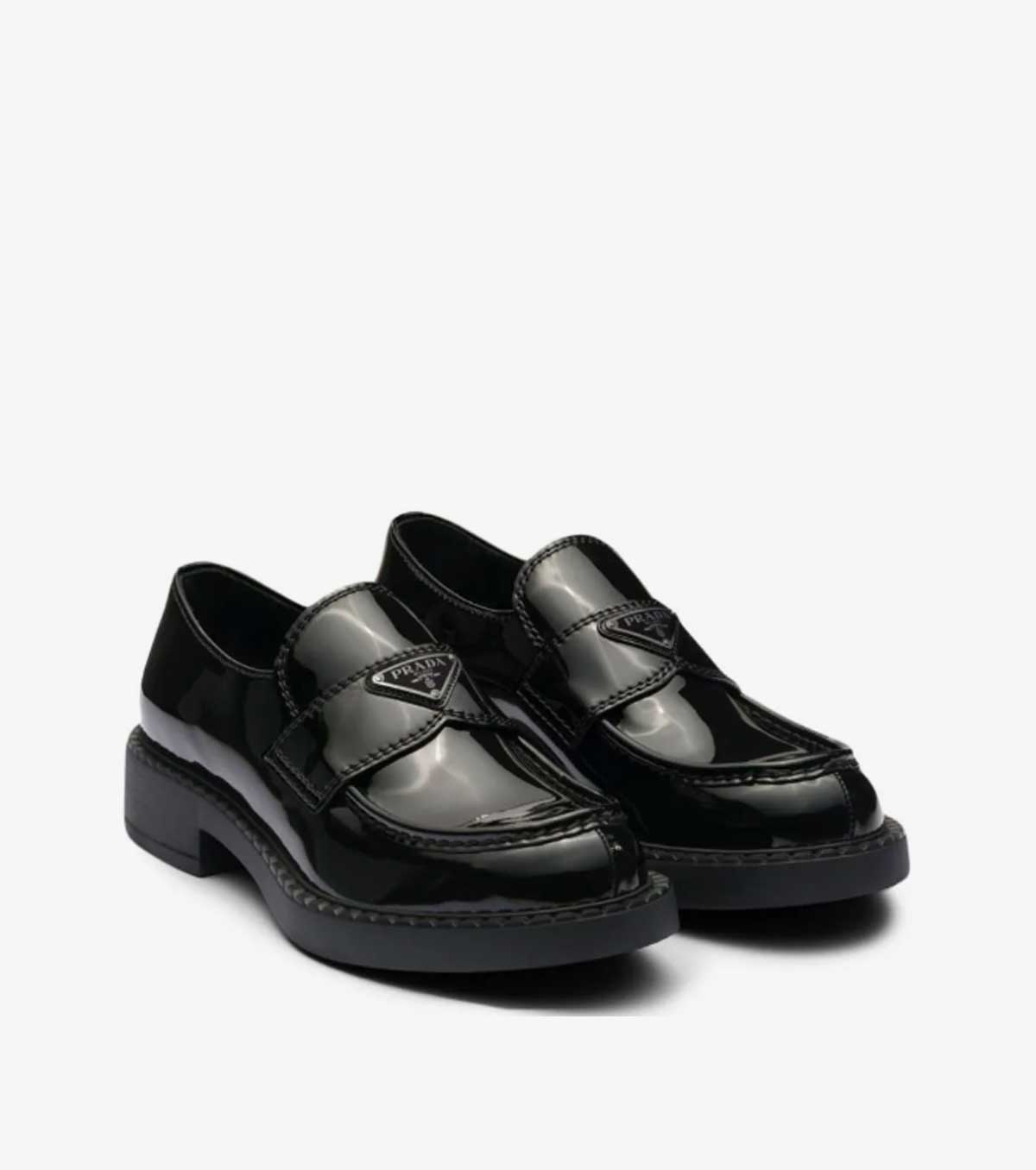 Chocolate brushed-leather loafers