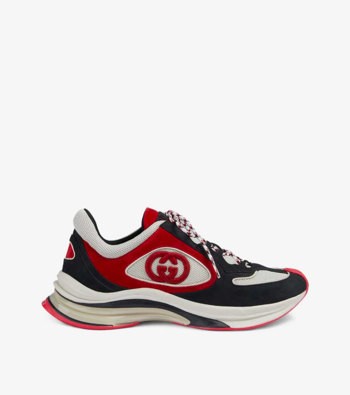 Run panelled sneakers