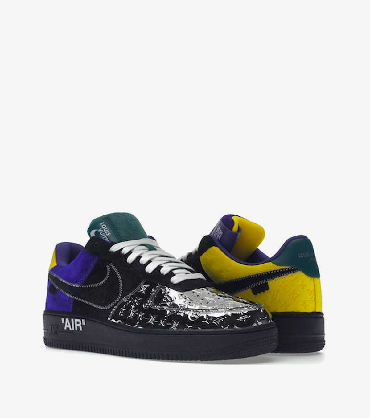 Air Force 1 Virgil Abloh Black Metallic Silver