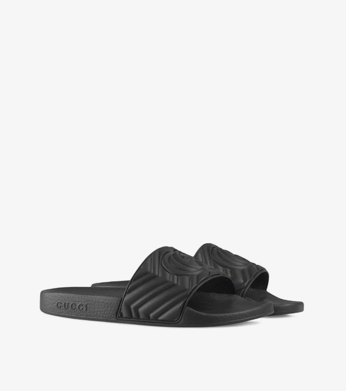 Double G matelassé slides