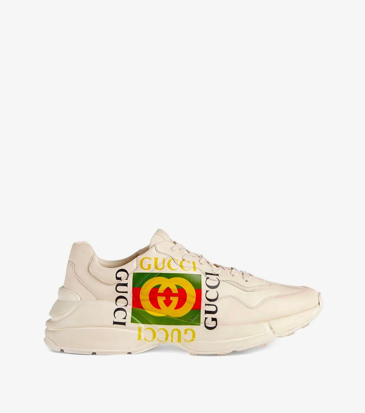 Ivory Rhyton Logo Sneakers