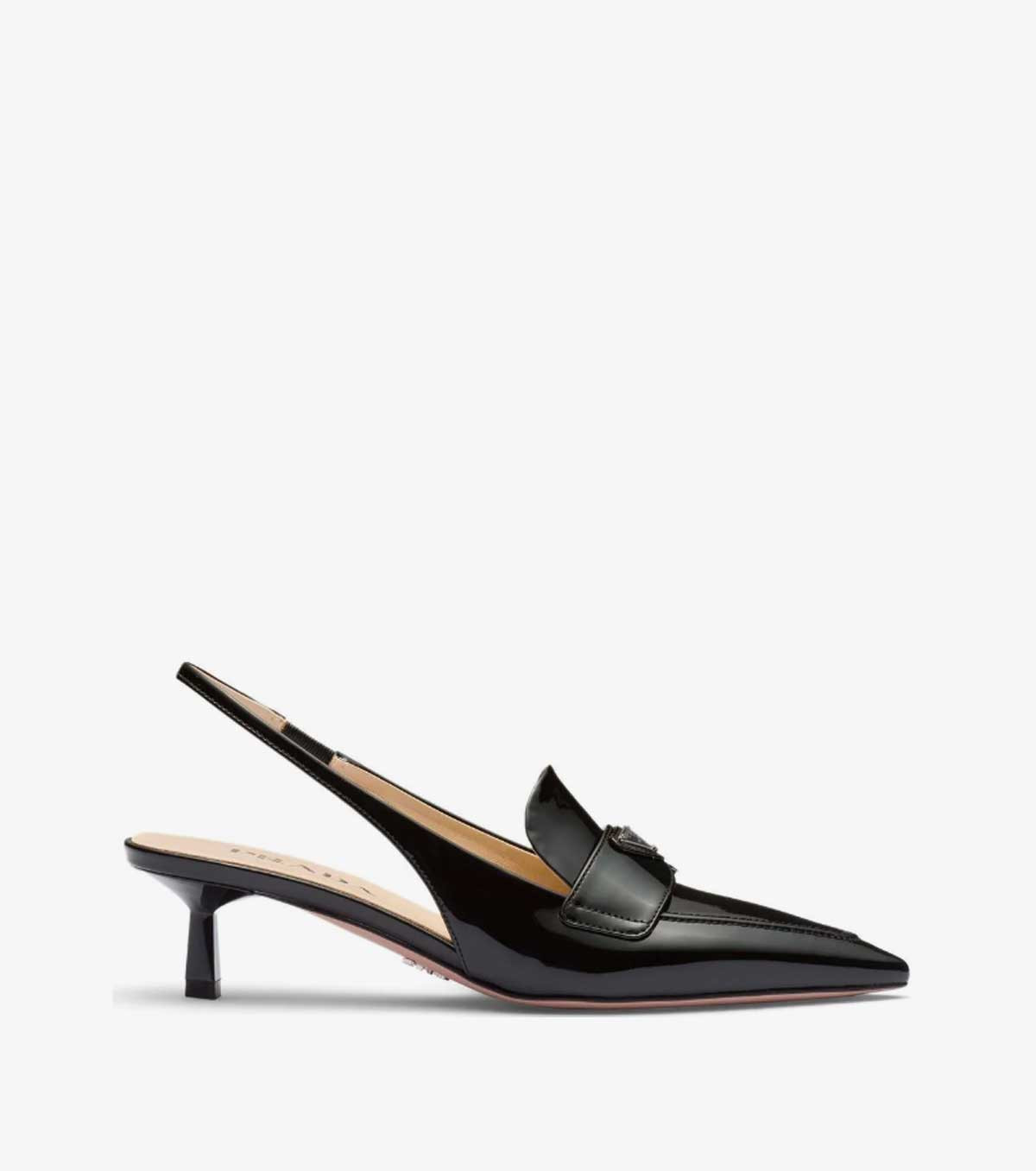 patent leather slingback pumps