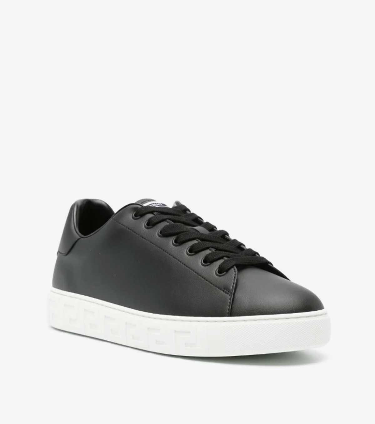 Greca faux-leather sneakers