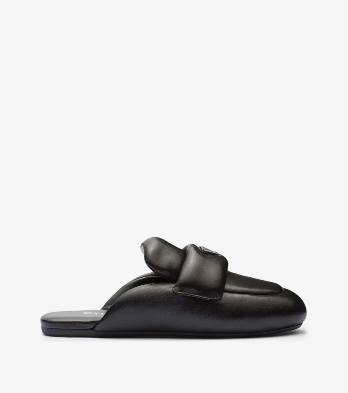 triangle-logo padded slippers