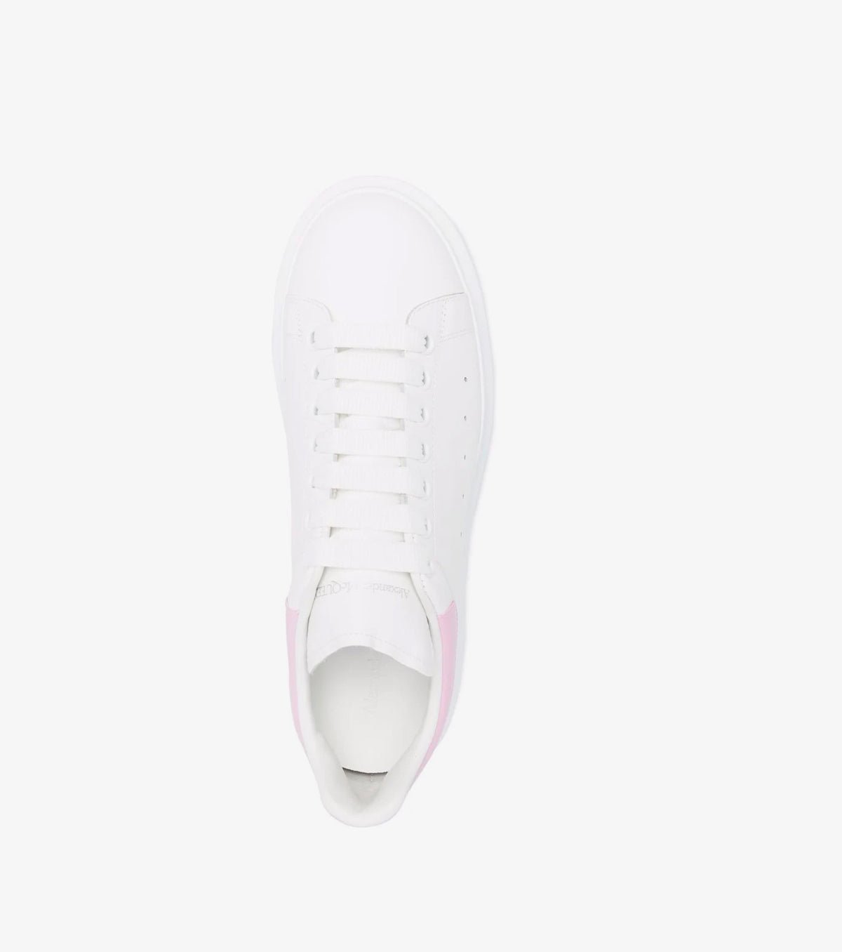Oversized Low-Top White Leather