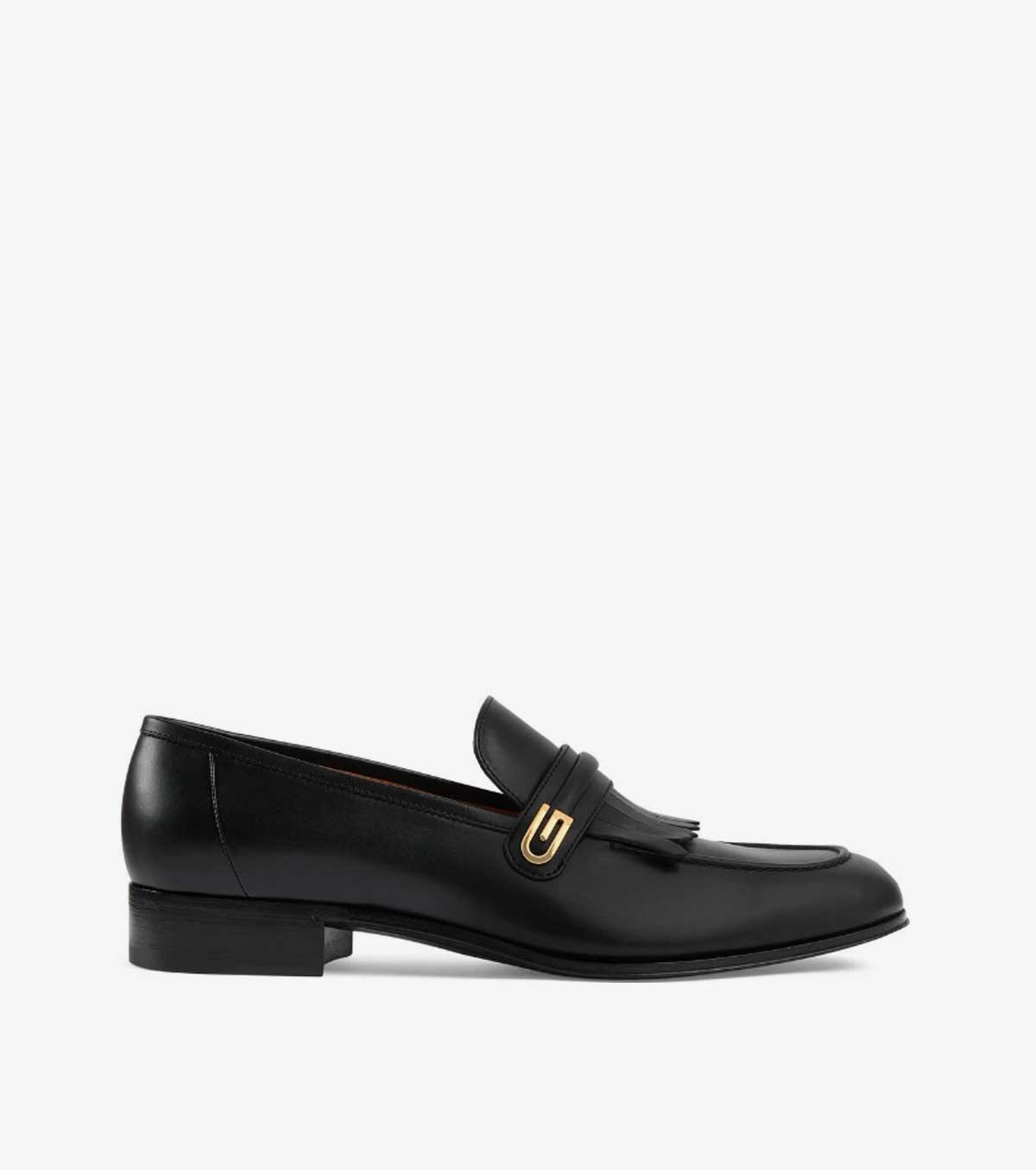 mirrored G fringed loafers