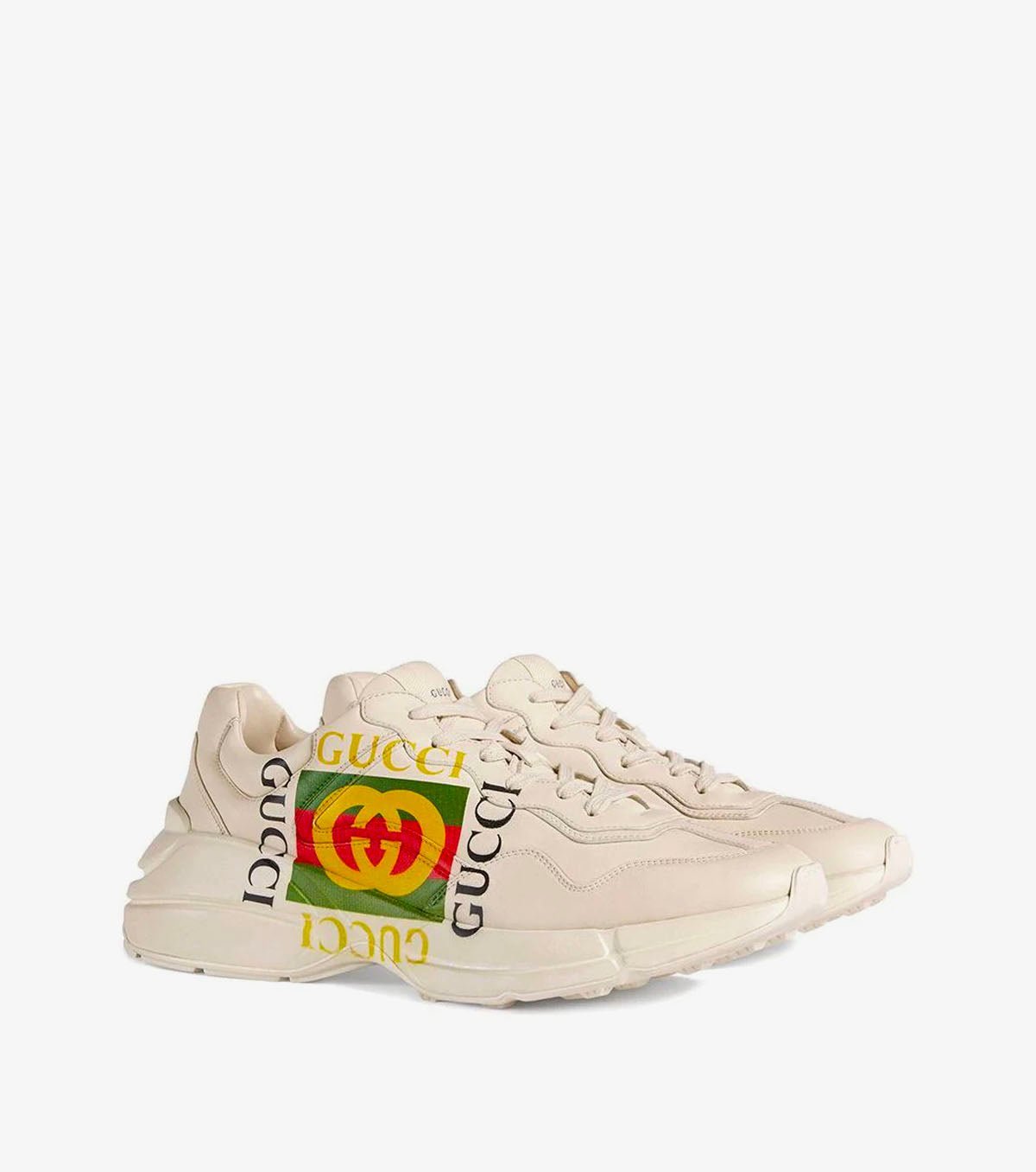 Ivory Rhyton Logo Sneakers