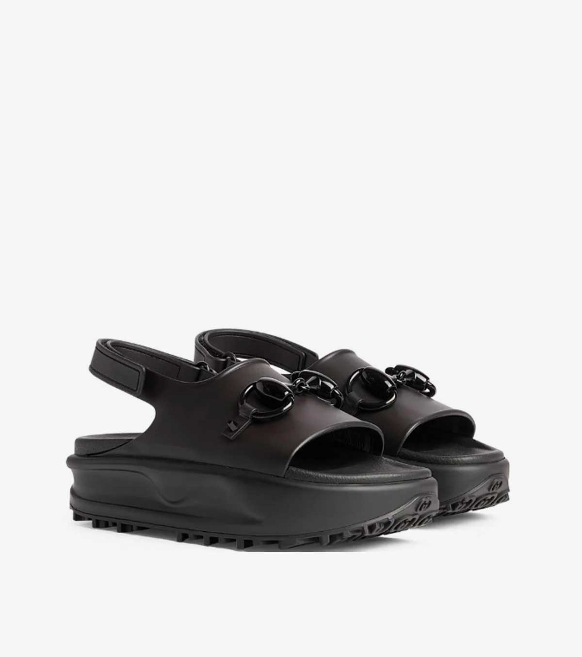 Horsebit platform sandals