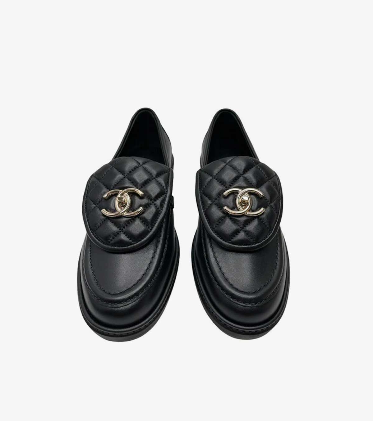 Quilted Tab Loafers