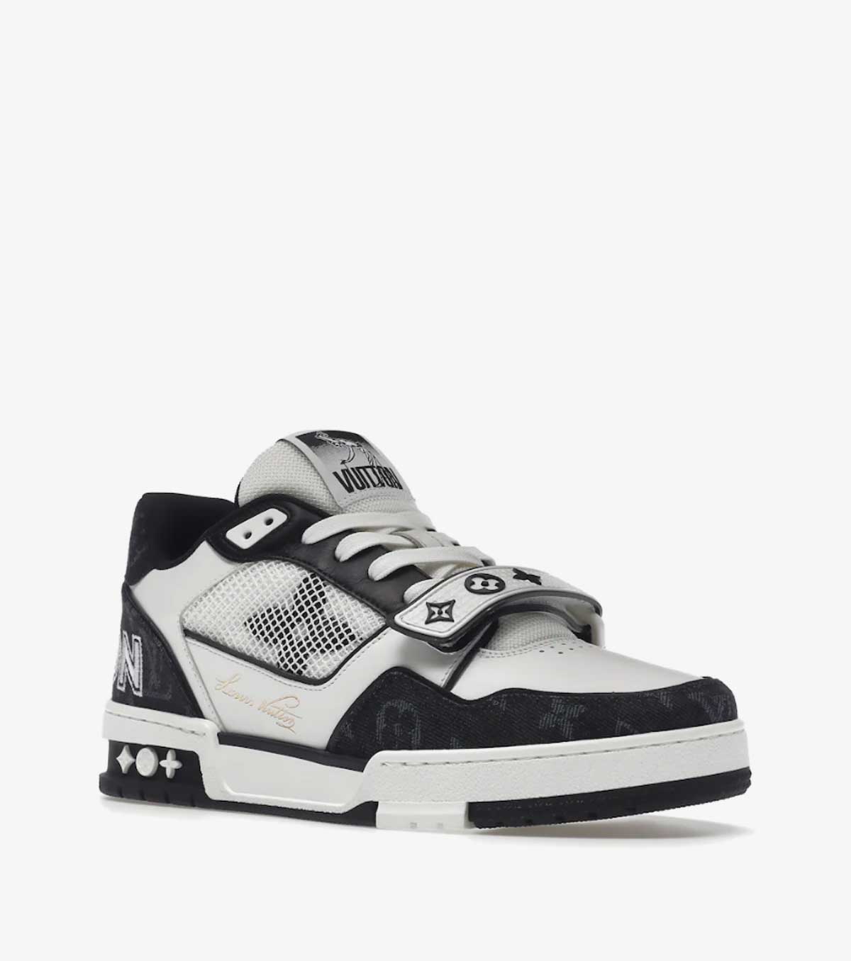 Trainer Monogram Denim Black White