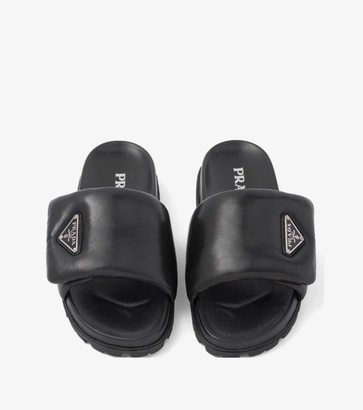 Soft padded nappa leather slides