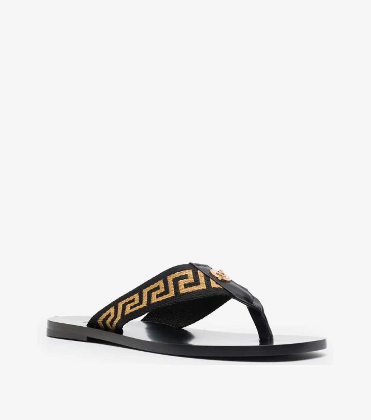 Greca pattern flip-flops