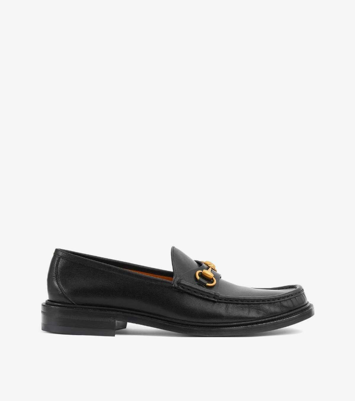 Horsebit almond-toe loafers