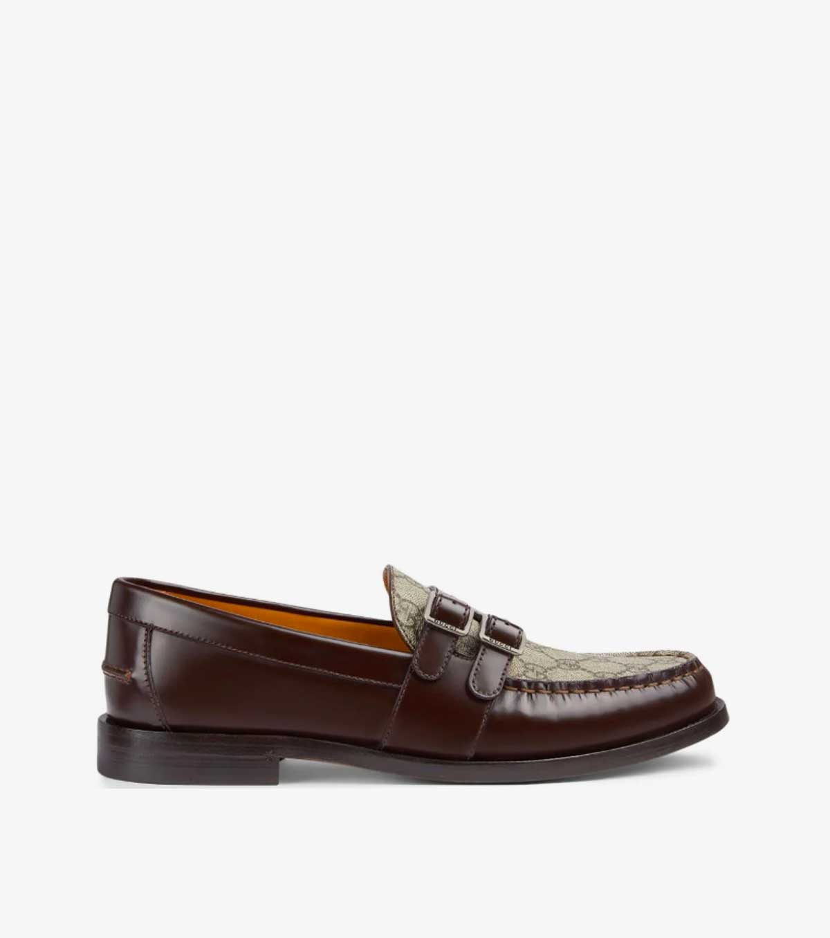 GG Supreme buckled leather loafers