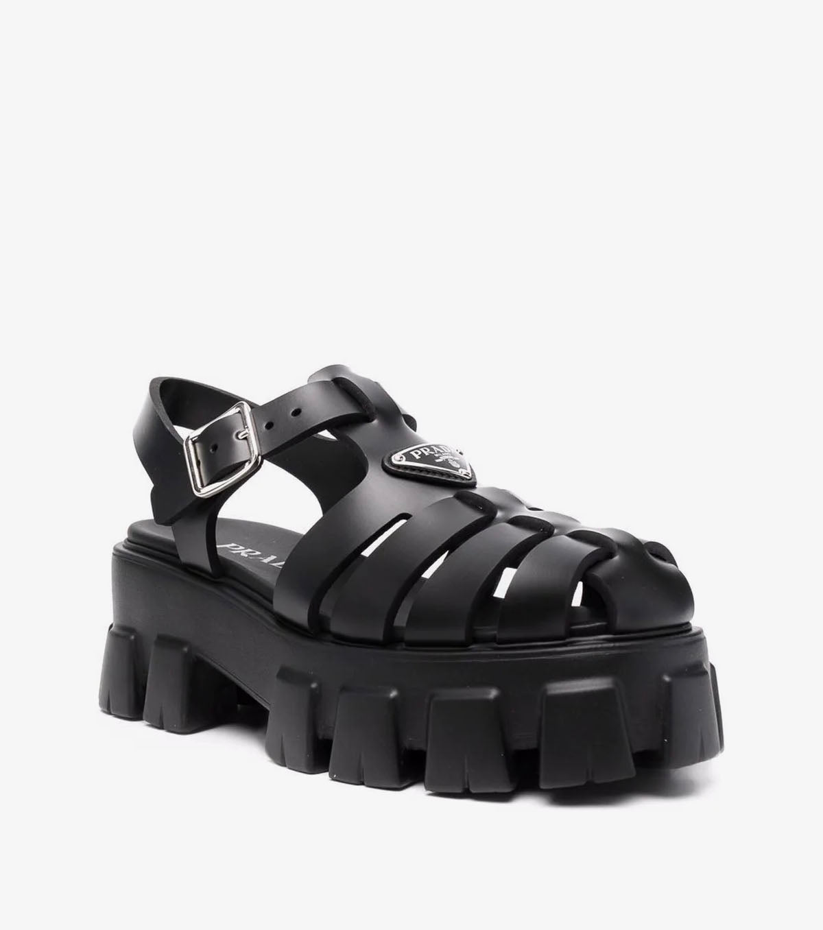 Foam triangle-logo sandals