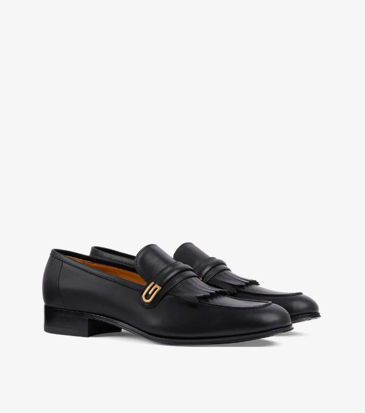 mirrored G fringed loafers