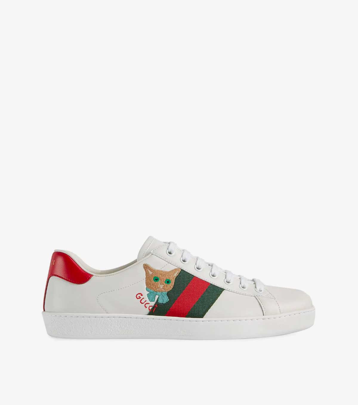 Ace cat motif low-top sneakers
