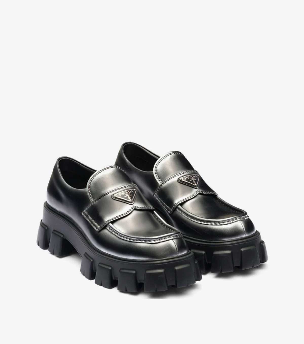Monolith nuanced leather loafers