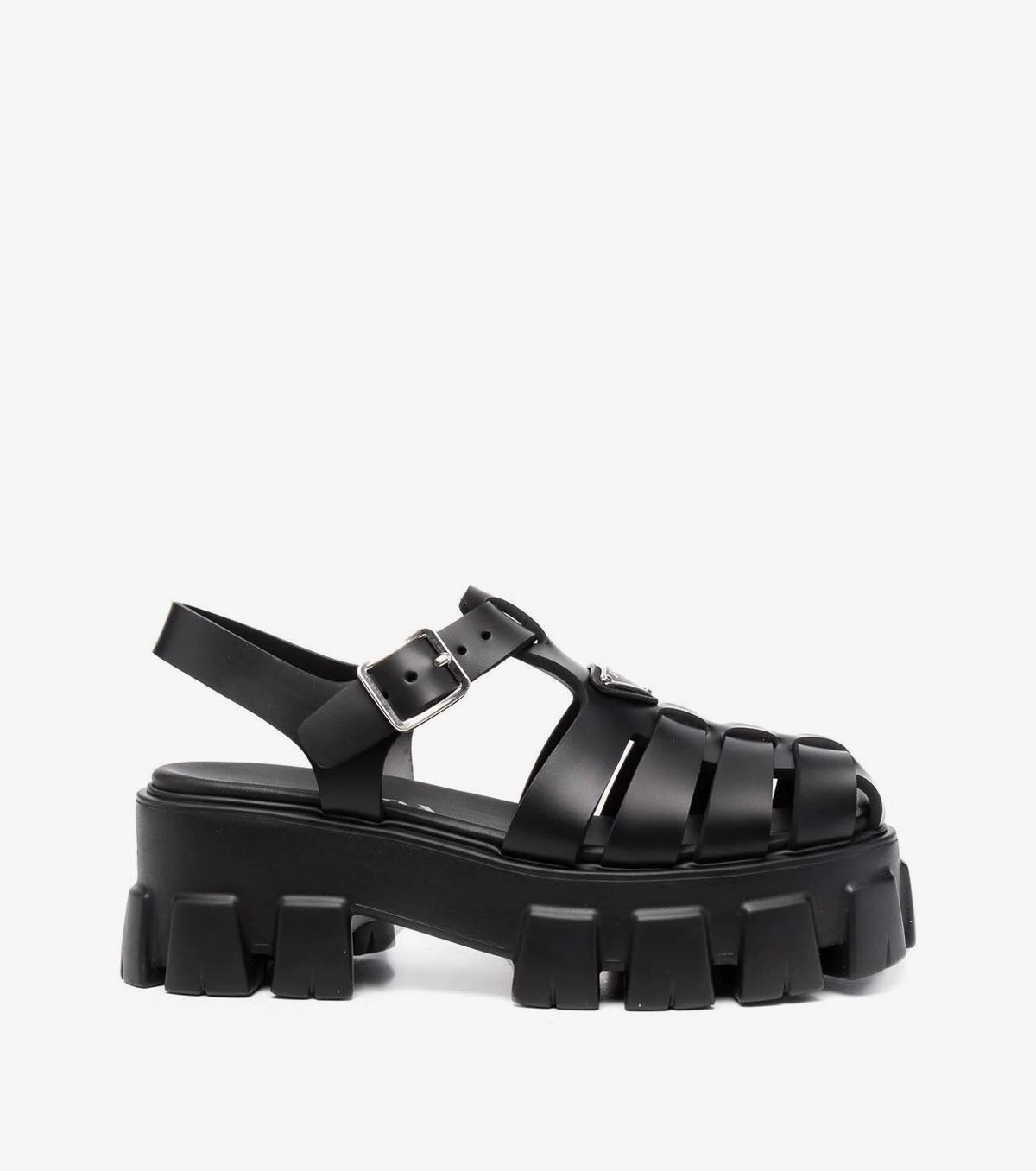 Foam triangle-logo sandals