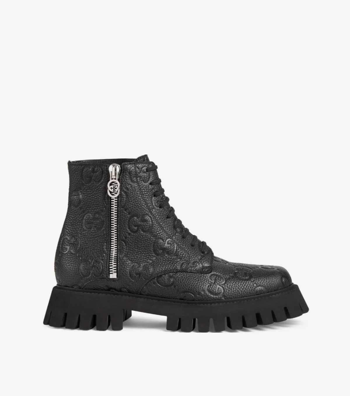 GG leather boots