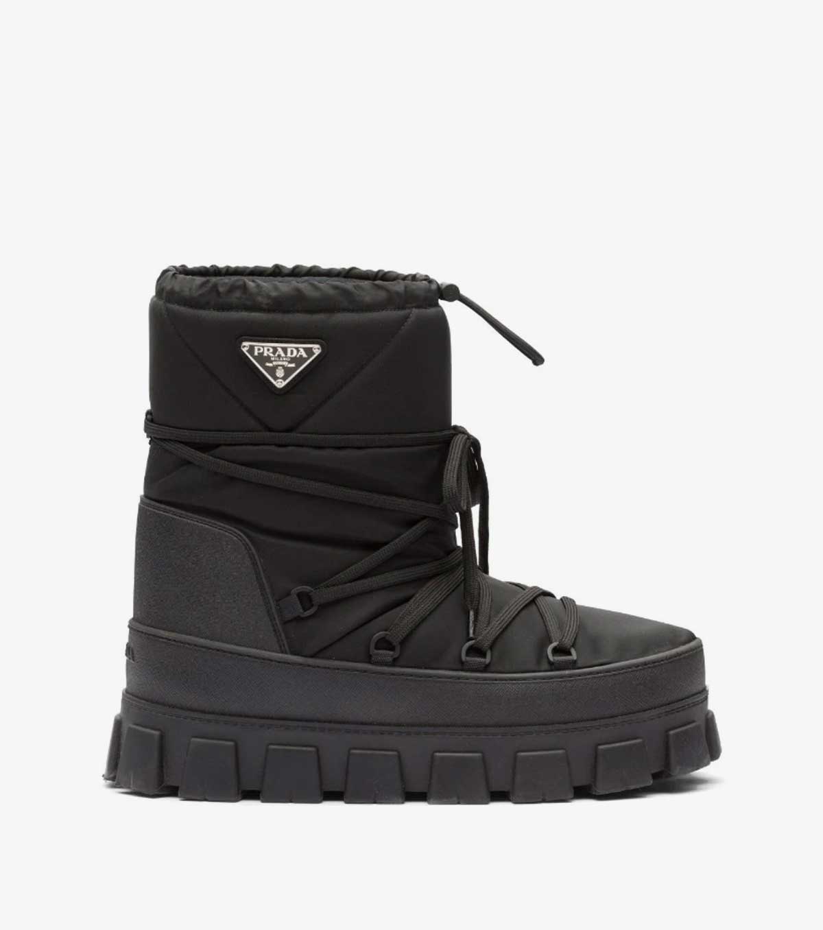 Nylon gabardine après ski boots