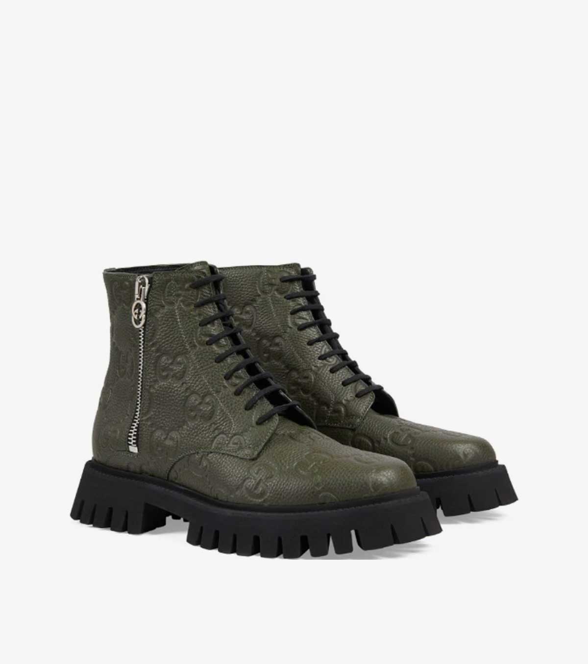 GG leather boots