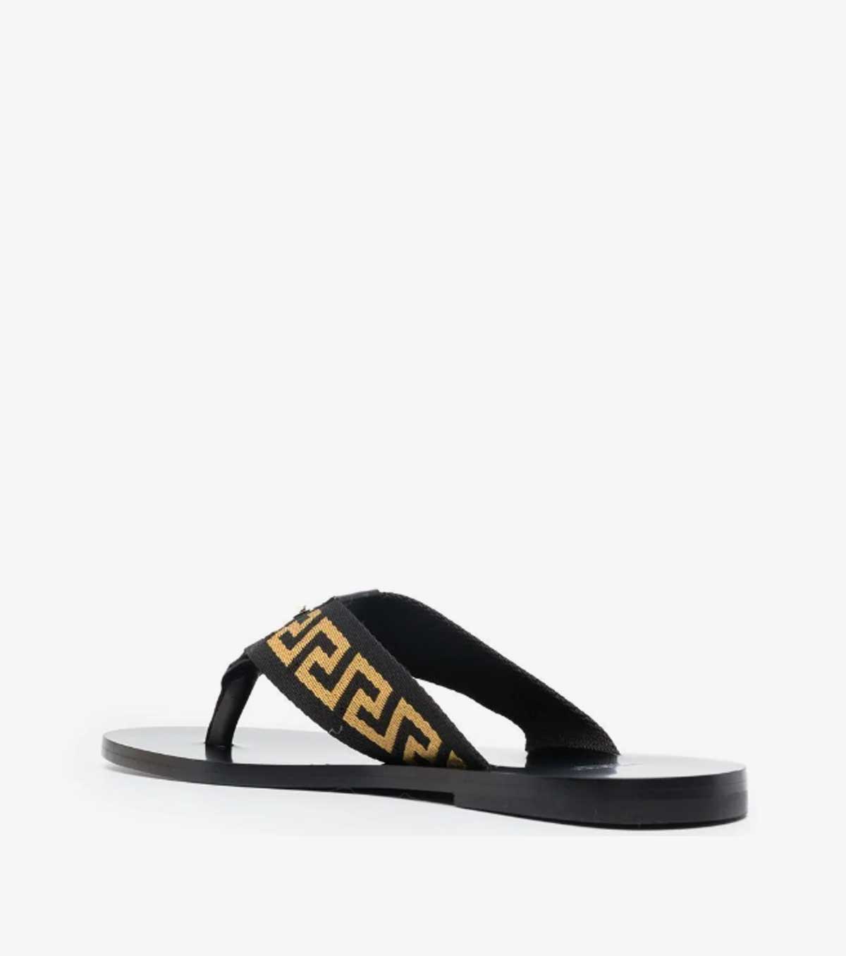Greca pattern flip-flops