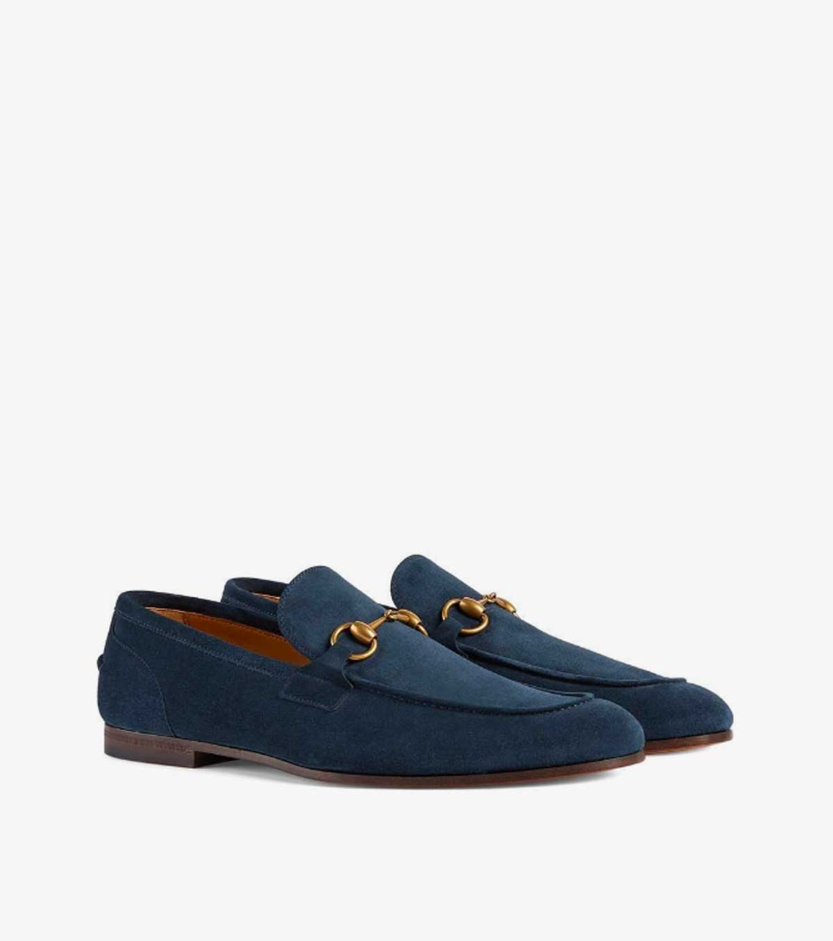 Jordaan Horsebit-detail suede loafers