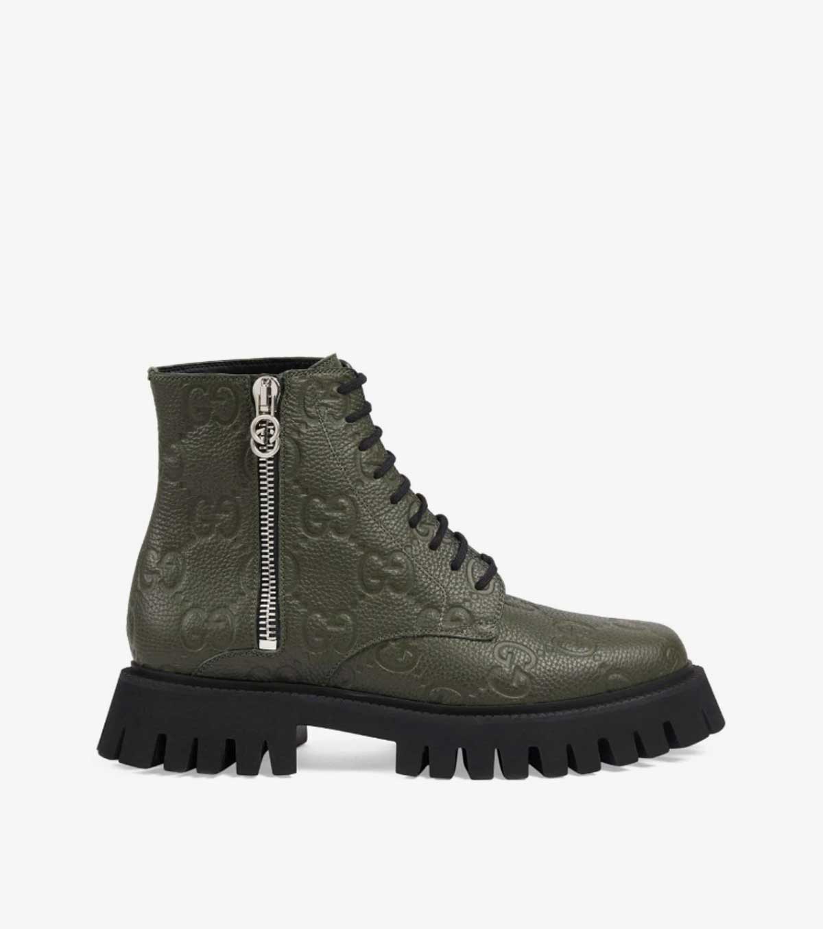 GG leather boots