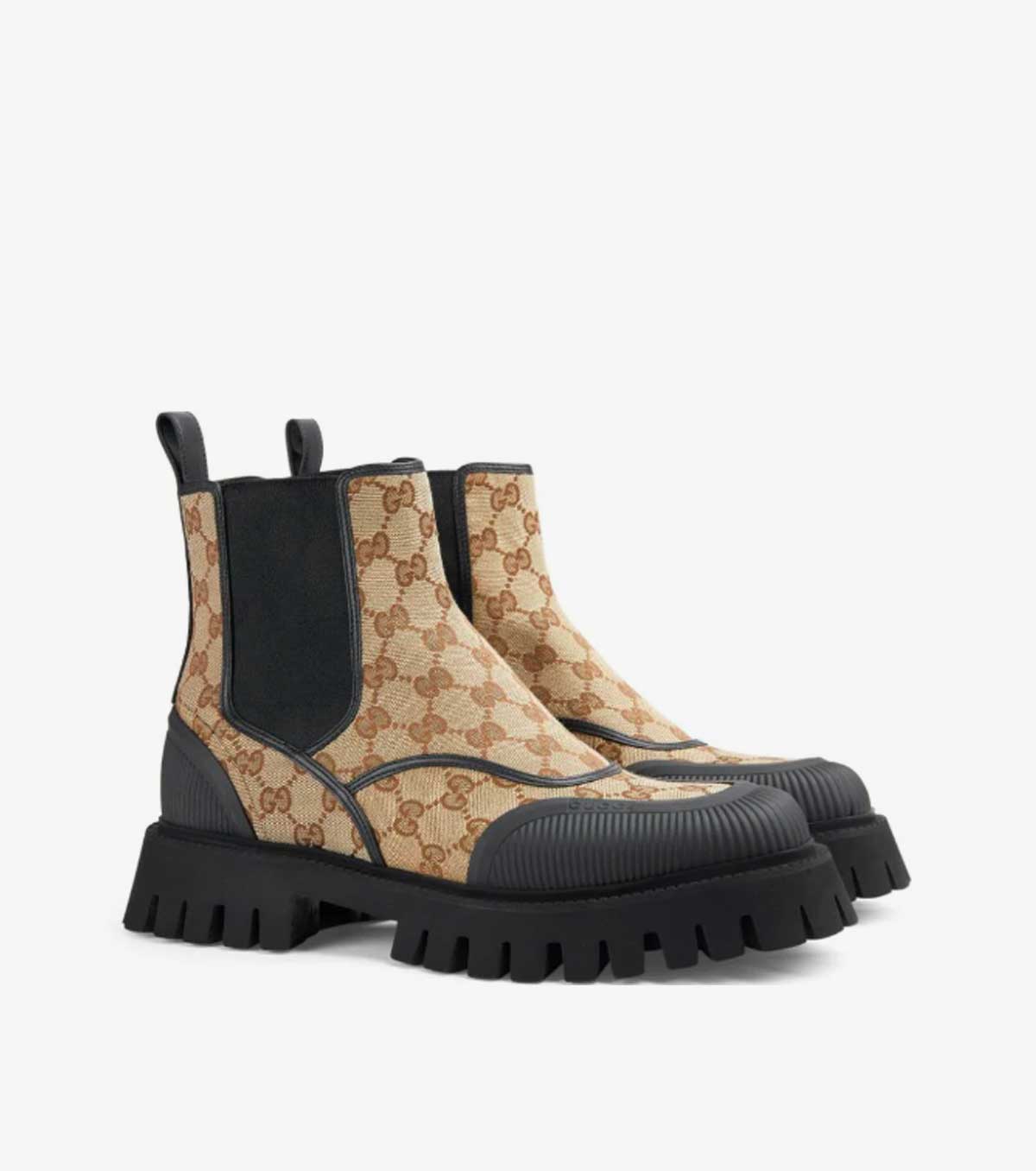 GG canvas Chelsea boots