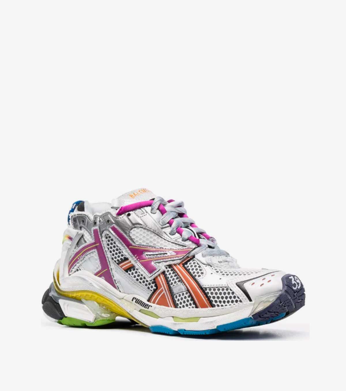 Runner panelled low-top sneakers