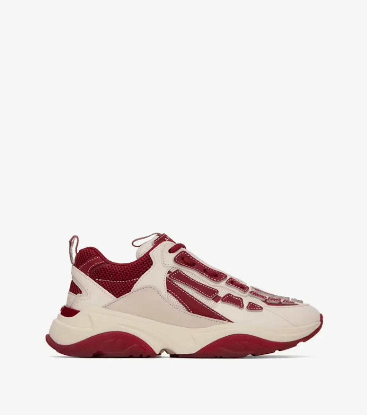 Bone Runner Burgundy White