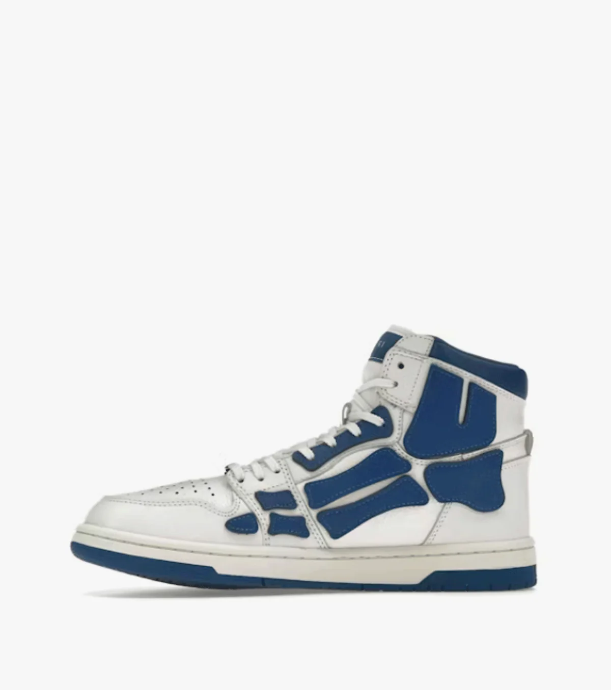 Skel Panelled High Top White Blue