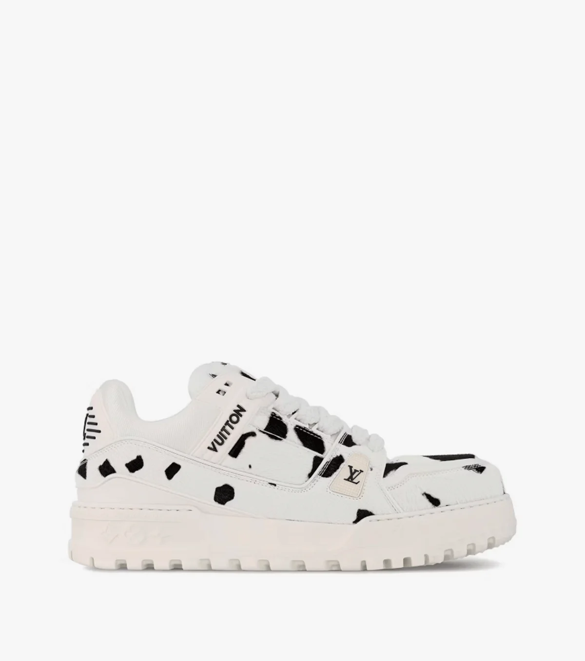 Trainer Maxi White Black Animal Print