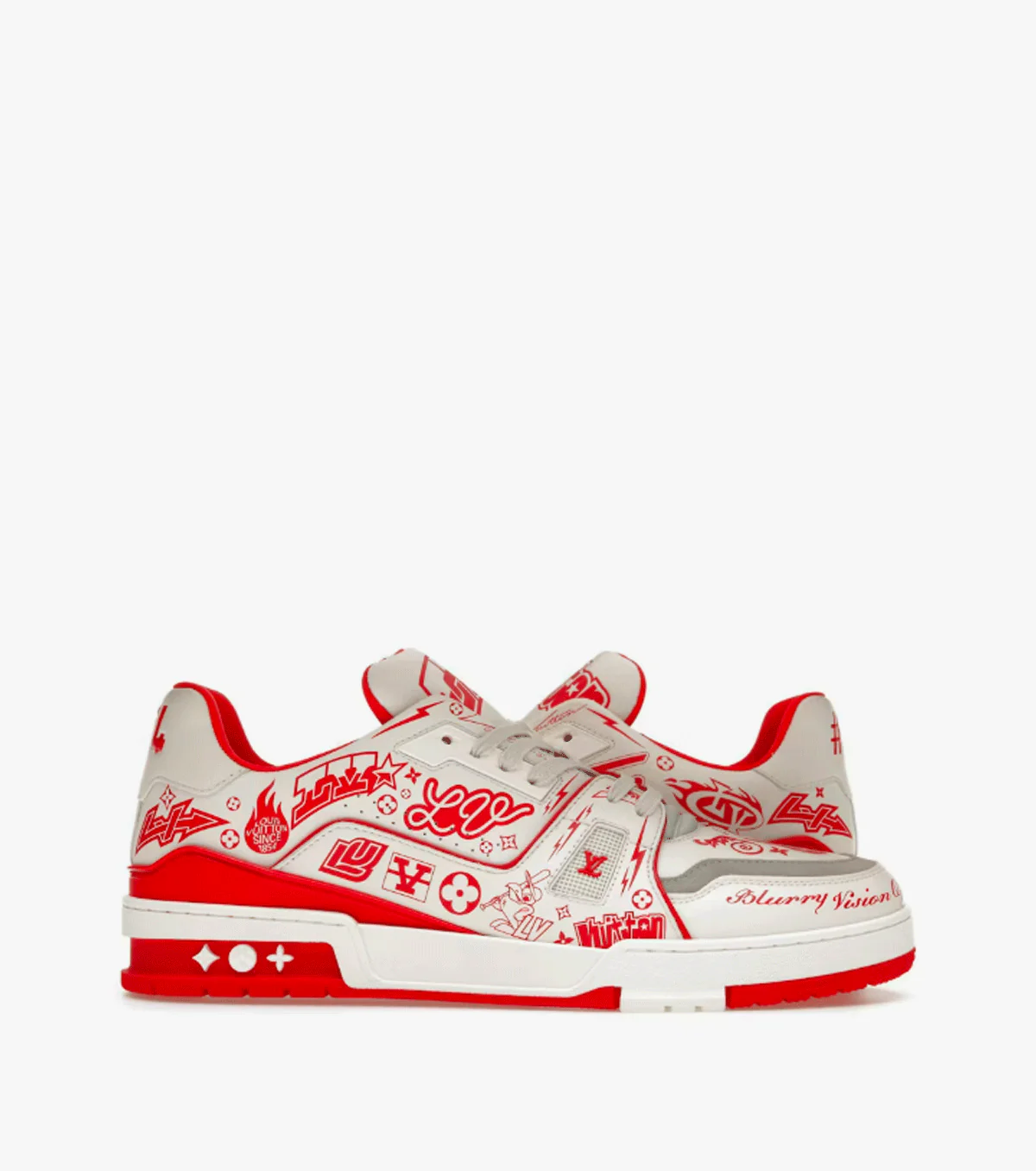 Trainer Graffiti White Red