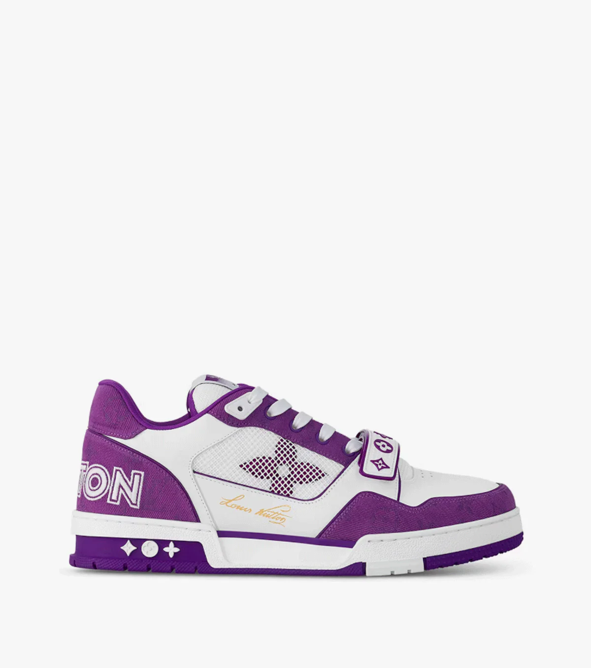 Trainer Monogram Strap White Purple