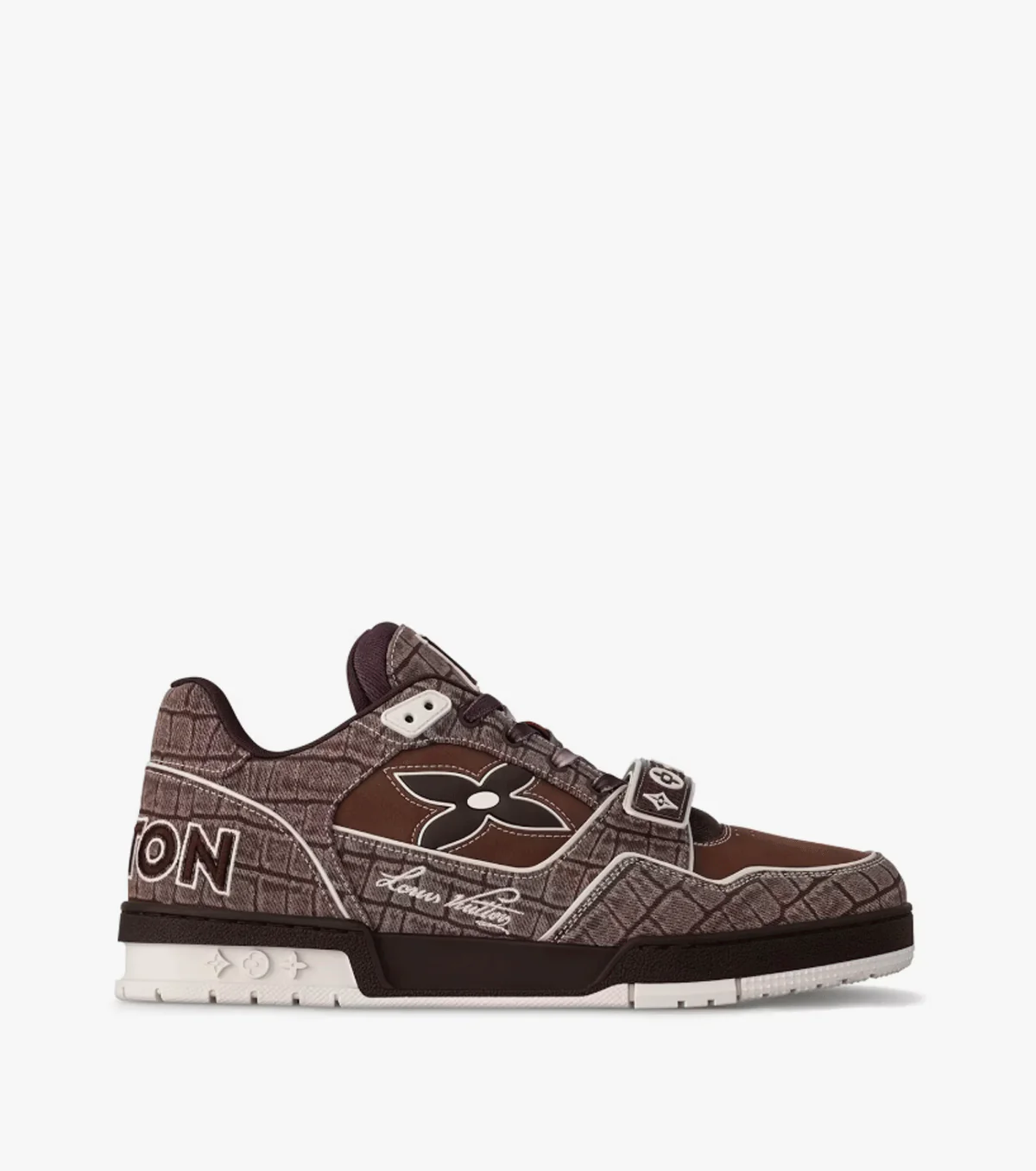 Trainer Mocha Brown Crocodile