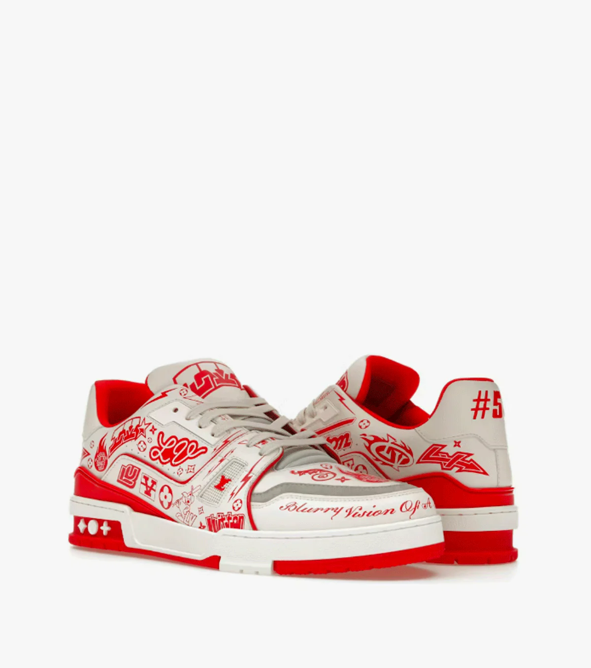 Trainer Graffiti White Red