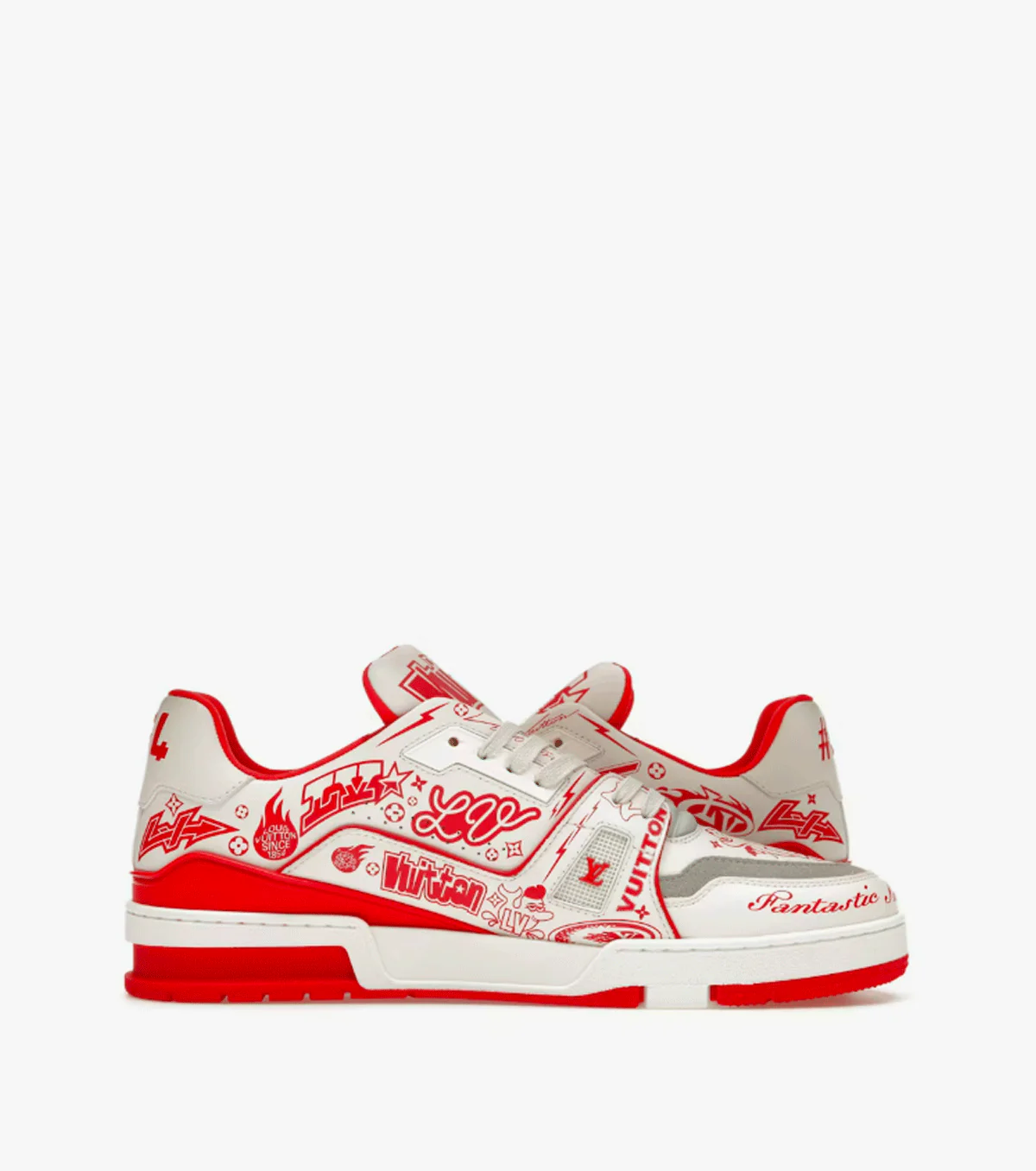 Trainer Graffiti White Red