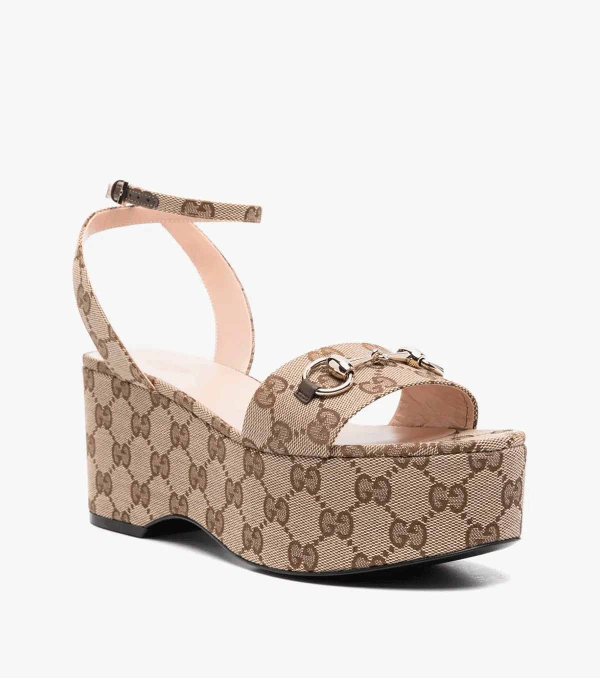 75mm Horsebit flatform sandals