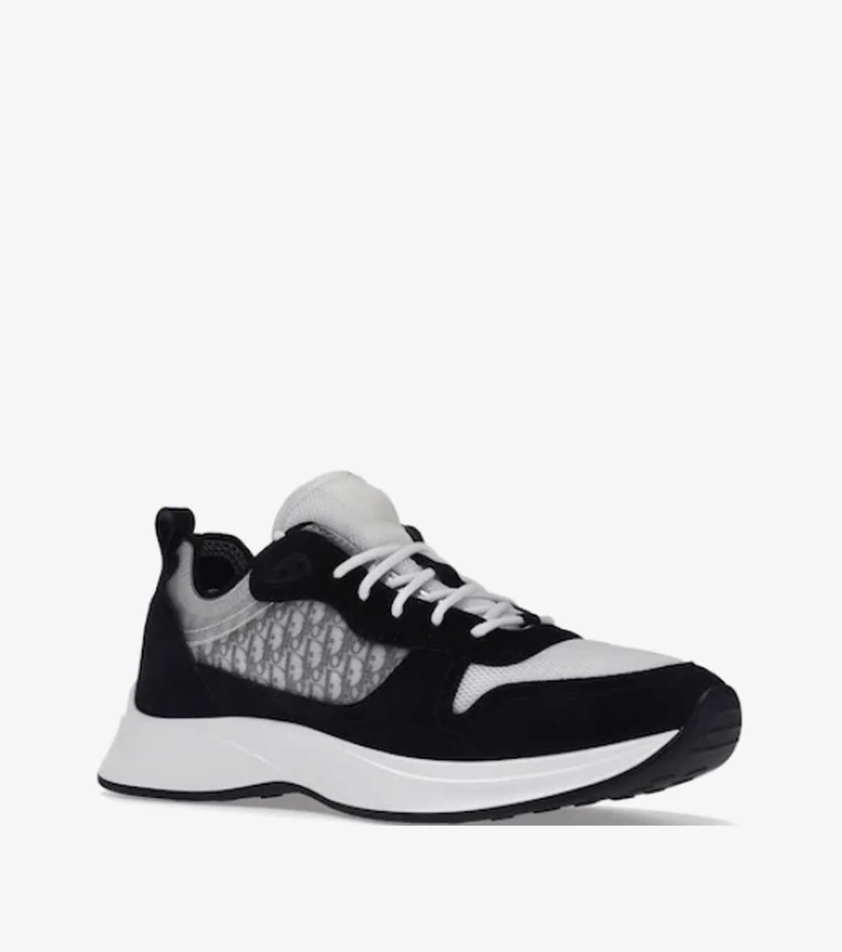 B25 Oblique Runner Black Suede