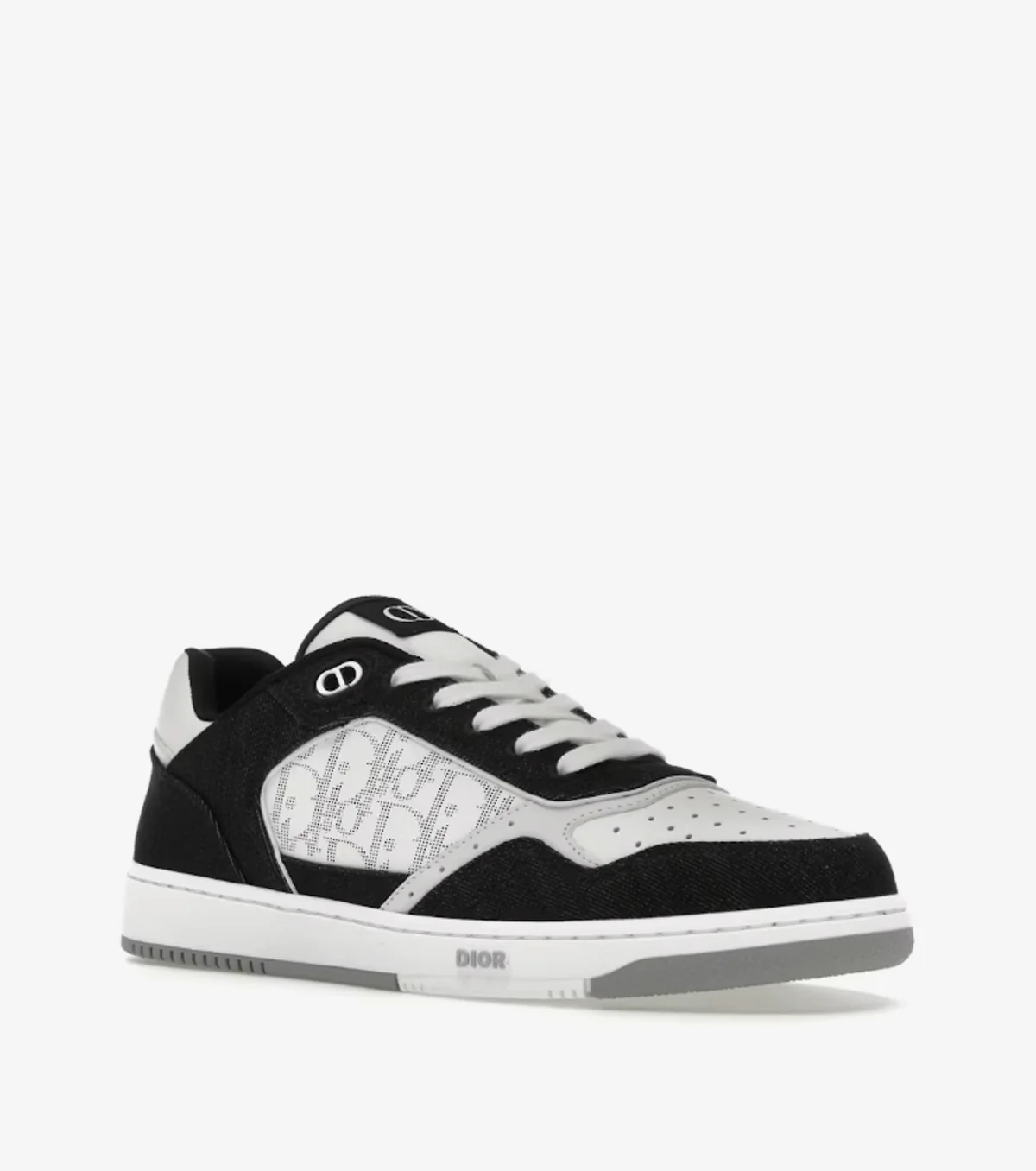 B27 Low White Black Denim