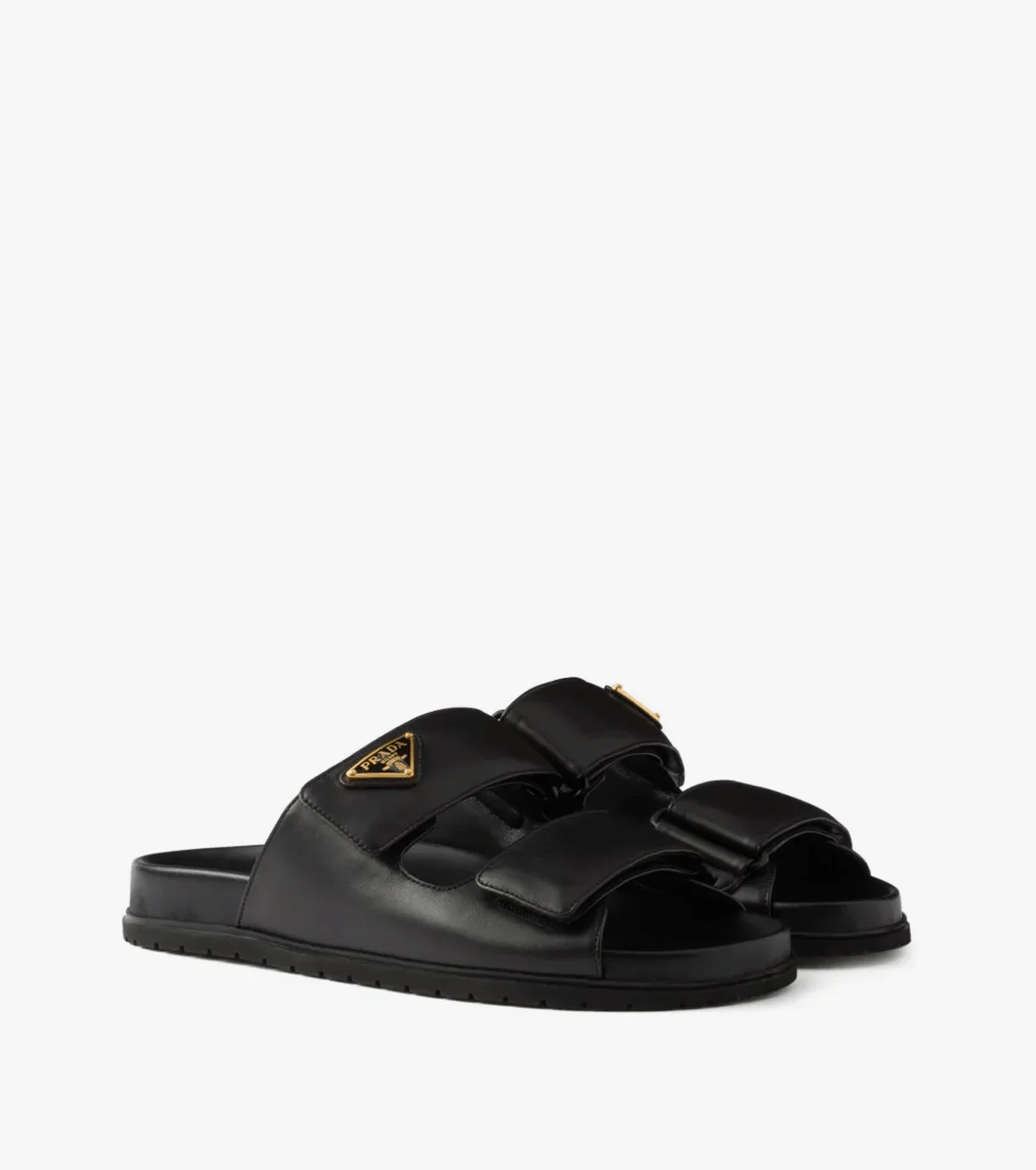 touch-strap leather sandals