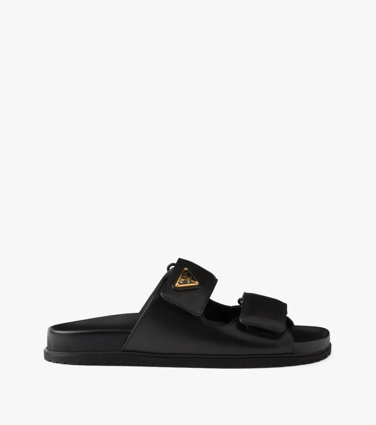 touch-strap leather sandals