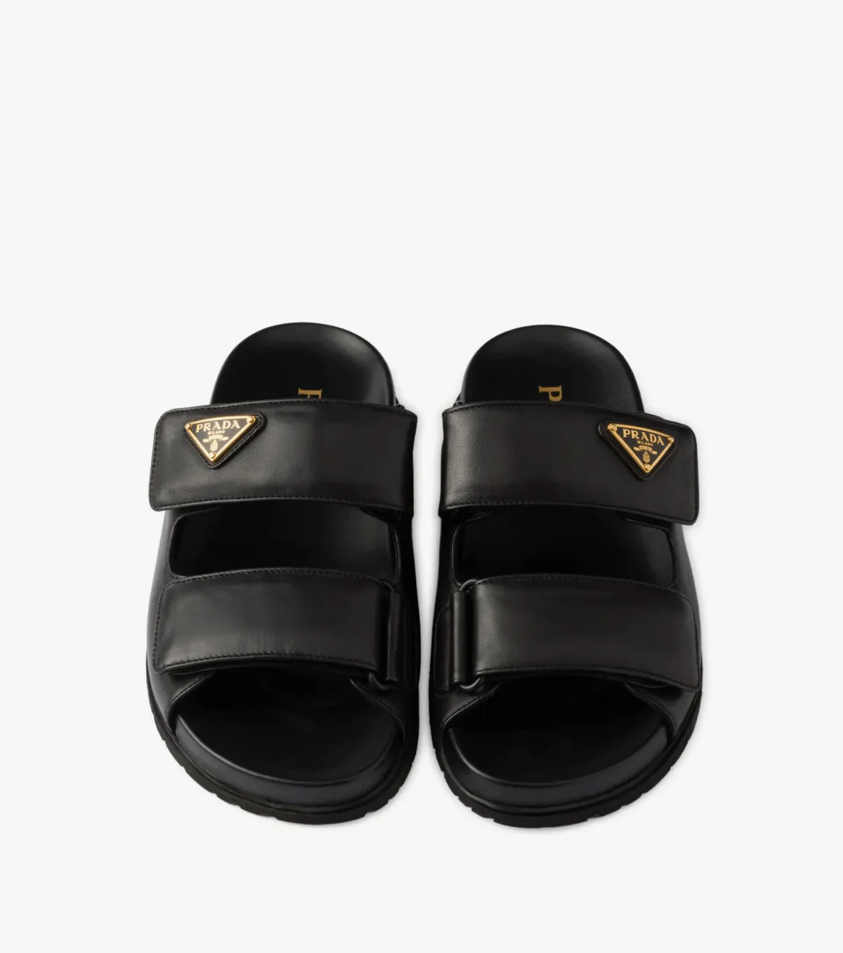 touch-strap leather sandals