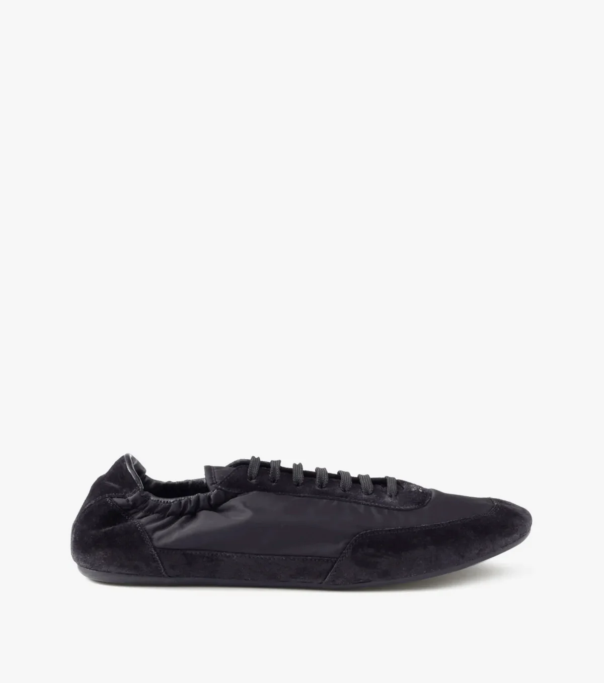 Collapse Re-Nylon suede sneakers