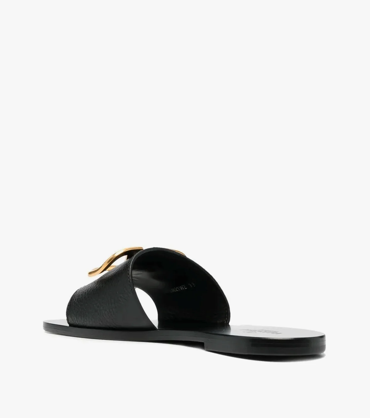VLogo Signature leather slides